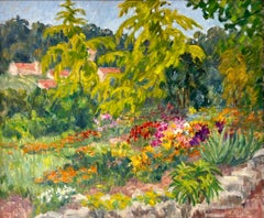 Summer landscape, Marie-Lucie Nessi, Woman Post-impressionist, Oil on canvas