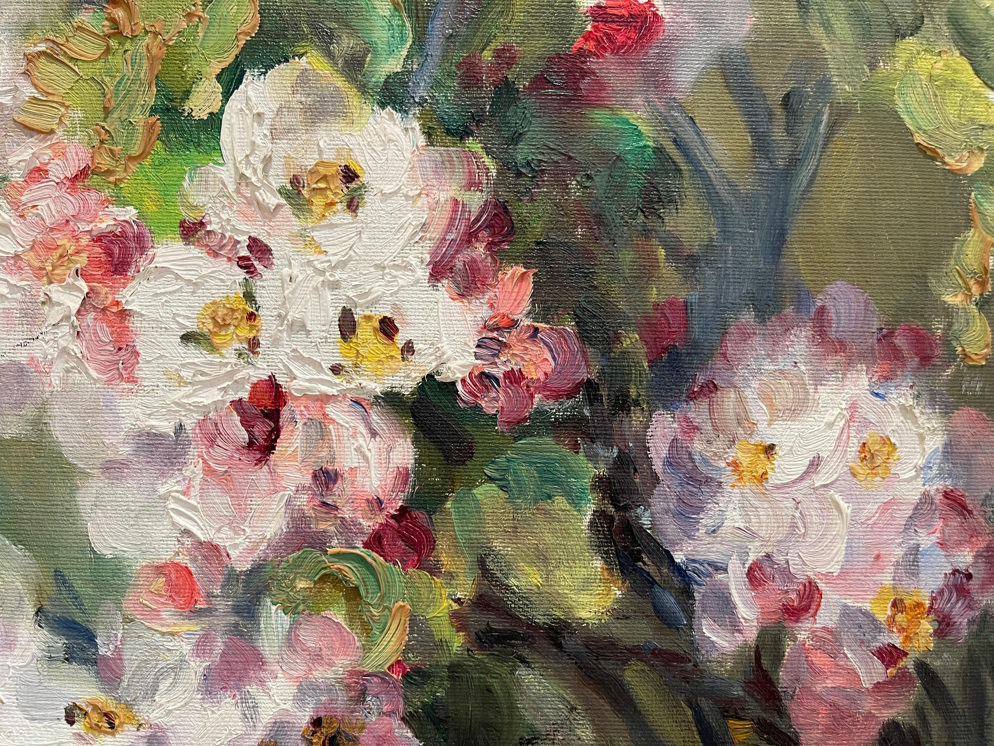 Canvas Marie-madeleine De Rasky - Cherry Blossom Branch For Sale