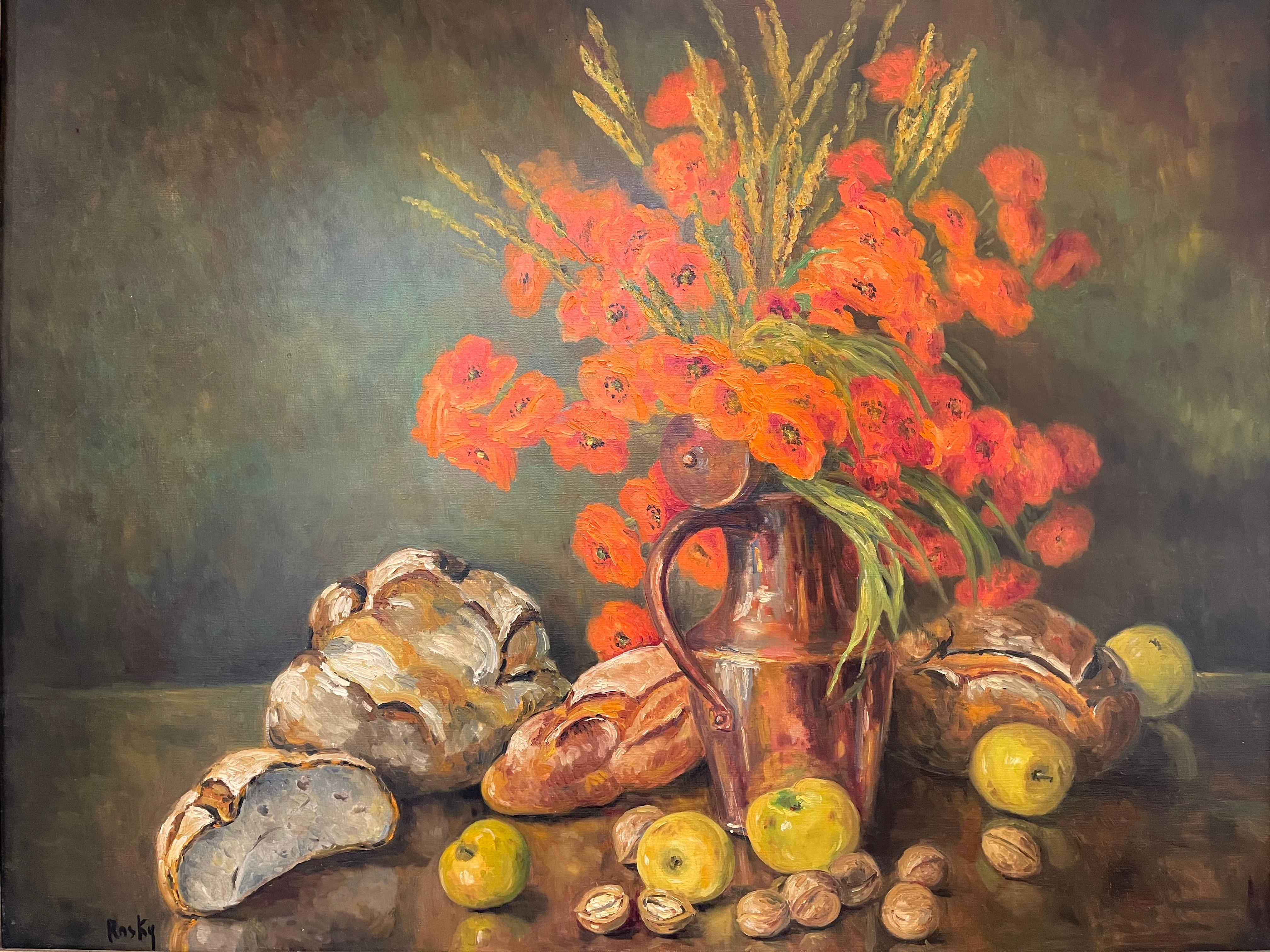 Very large format for this magnificent still life entitled 