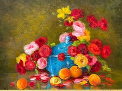 Marie-madeleine De Rasky - Flowers, Fruits And Blue Soup Tureen