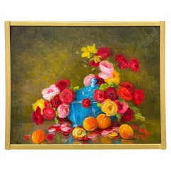 Marie-madeleine De Rasky - Flowers, Fruits And Blue Soup Tureen