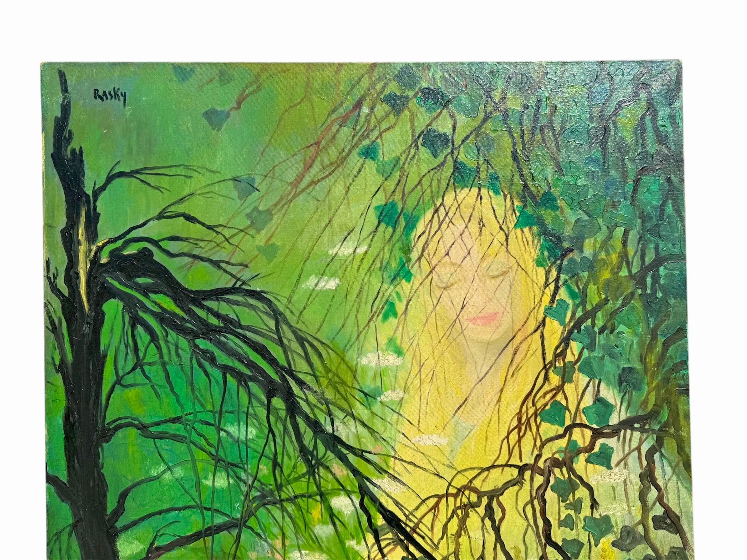Oil on canvas signed and countersigned 