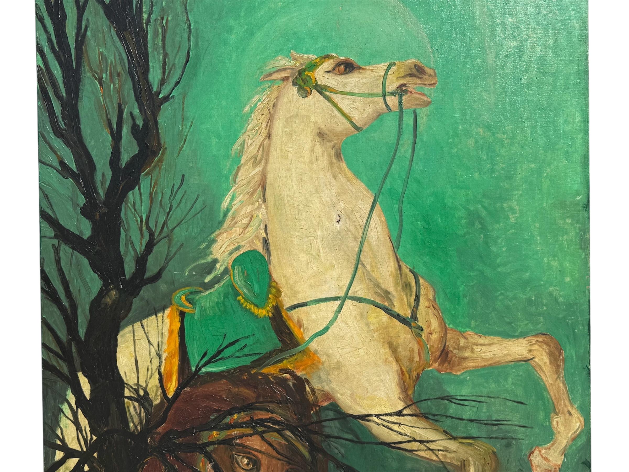 Painting, oil on canvas, entitled 