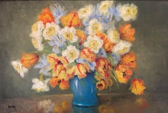 Marie-madeleine De Rasky - Tulips In A Vase