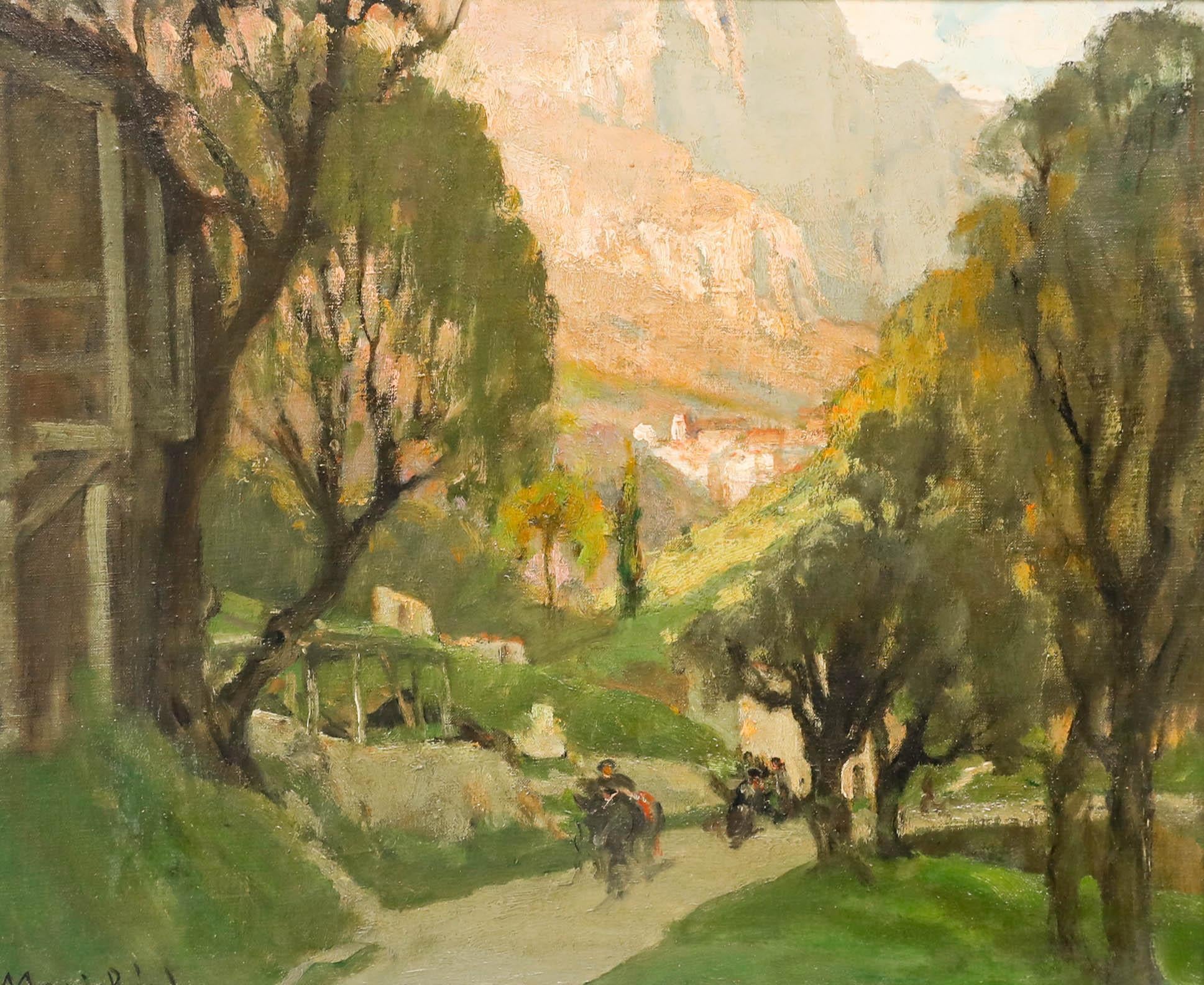 Marie Marguerite Reol (1880-1963) - Huile encadrée, Paysage du Midi en vente 1