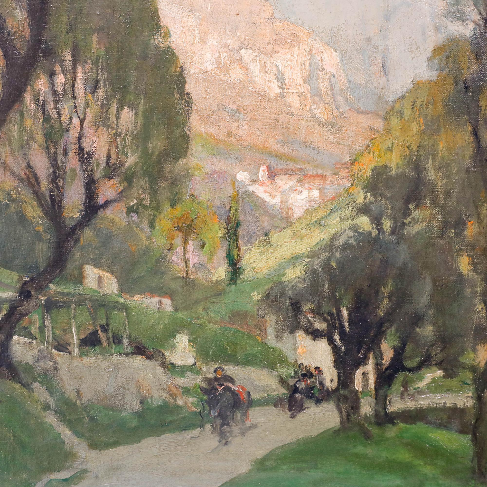 Marie Marguerite Reol (1880-1963) - Huile encadrée, Paysage du Midi en vente 3