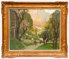 Marie Marguerite Reol (1880-1963) - Huile encadrée, Paysage du Midi