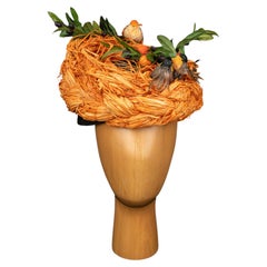 Marie Mercié 'bird nest' hat by Marie Mercié circa 1990-2000