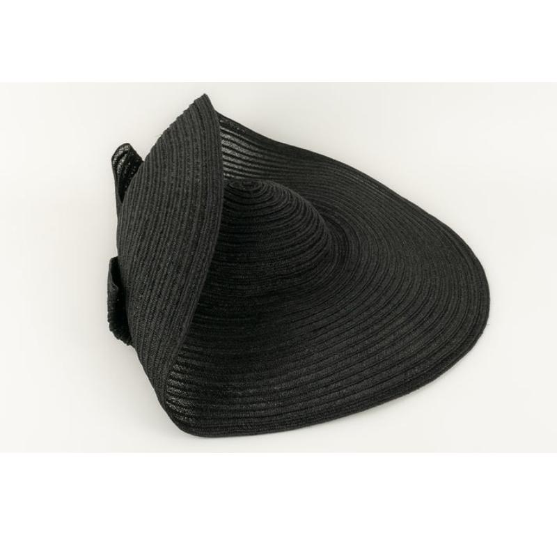 Cappello/capelli di paglia Mary Mercié Black In condizioni ottime in vendita a SAINT-OUEN-SUR-SEINE, FR