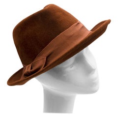 Marie Mercie Brown Felt Hat 