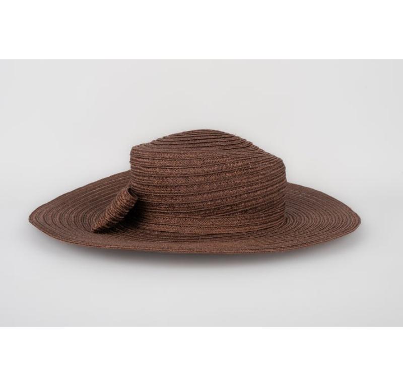 Marie Mercié Brown Straw Hat For Sale 1