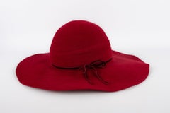 Marie Mercié Red Felt Hat