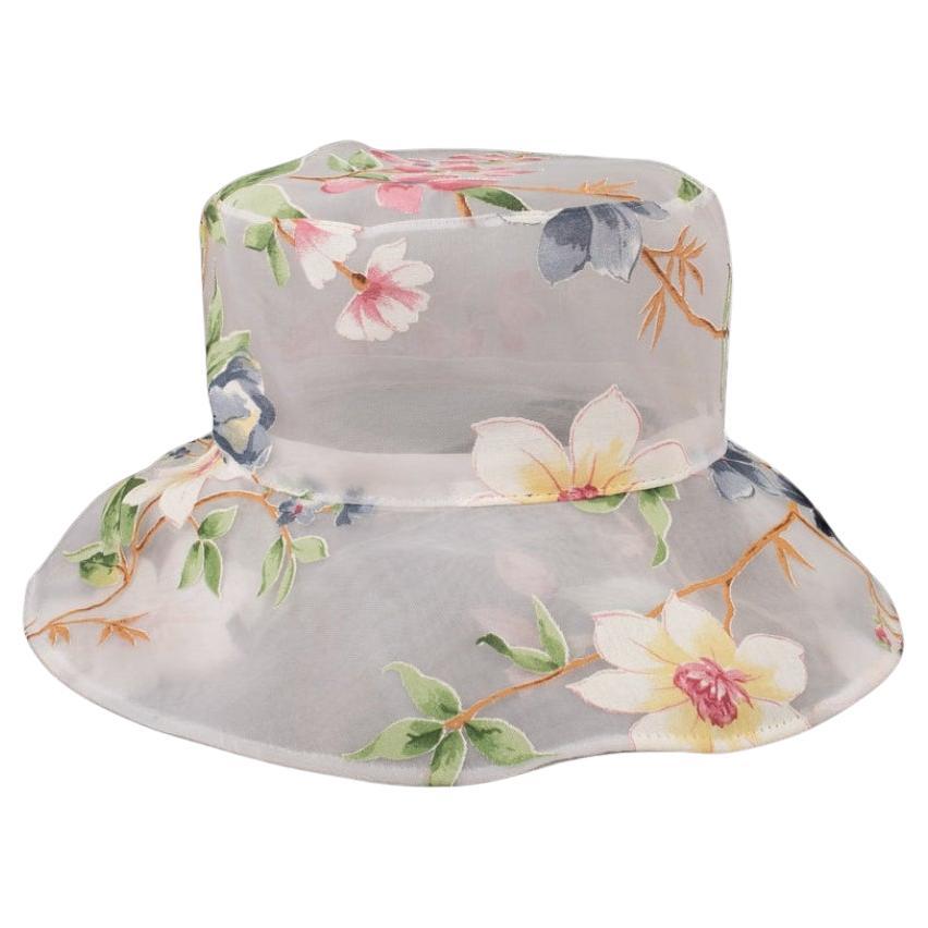Marie Mercié White Organdie Flower Hat For Sale