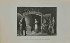 Antique Napoléon au Tombeu de Frédéric Le Grand - Etching - 1837