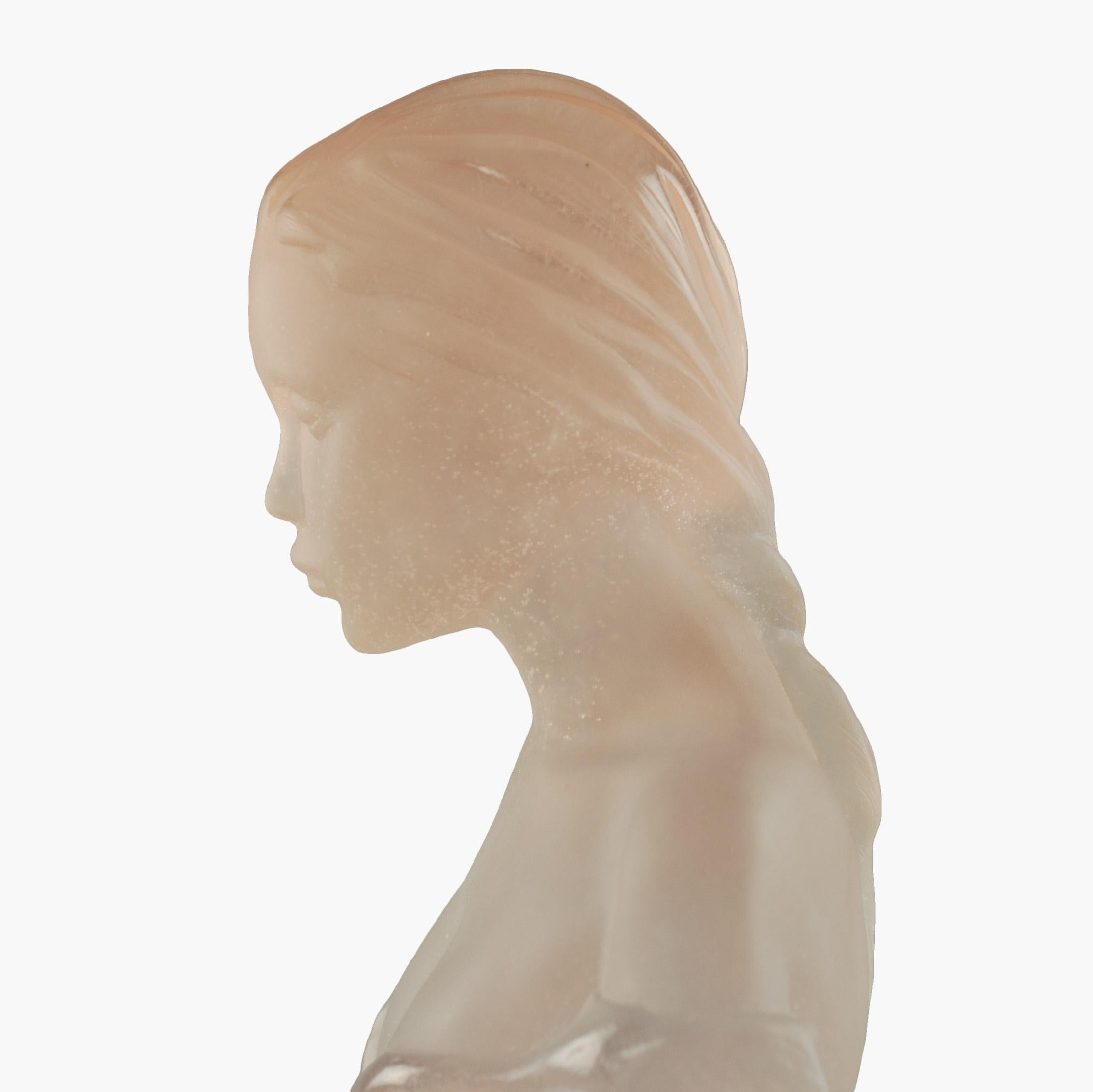 Marie-Paule Deville-Chabrolle for Daum Athena Limited Edition Crystal Sculpture In Good Condition For Sale In Cincinnati, OH