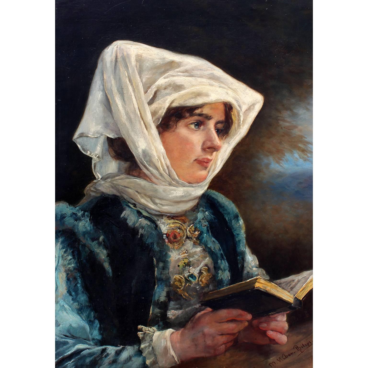 Marie Philips-Weber (German, 1845-1942) oil on canvas 