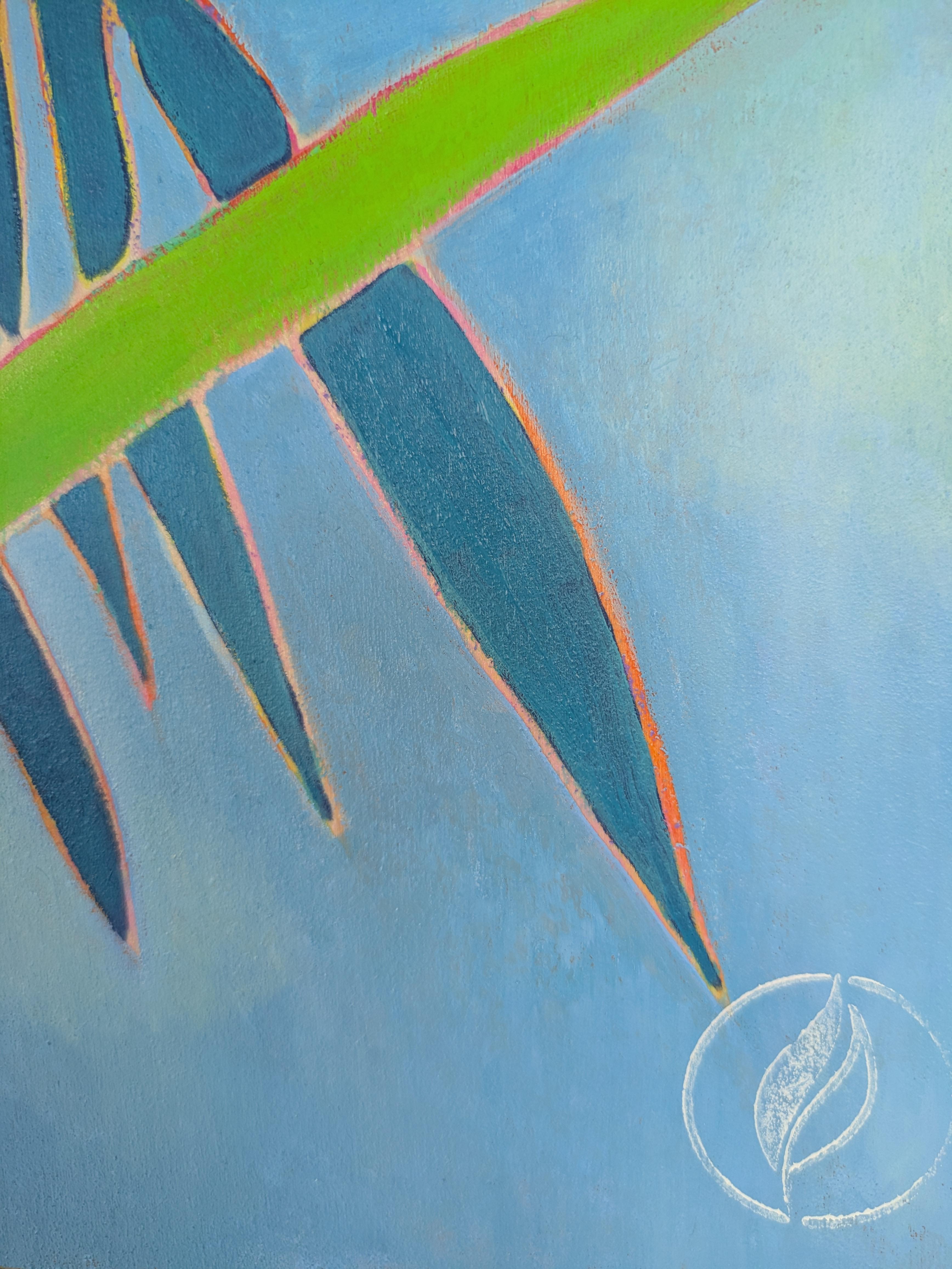 L'art Contemporary français par M.-P. Autonne - Des Fleurs et des Feuilles - Painting de Marie-Pierre Autonne