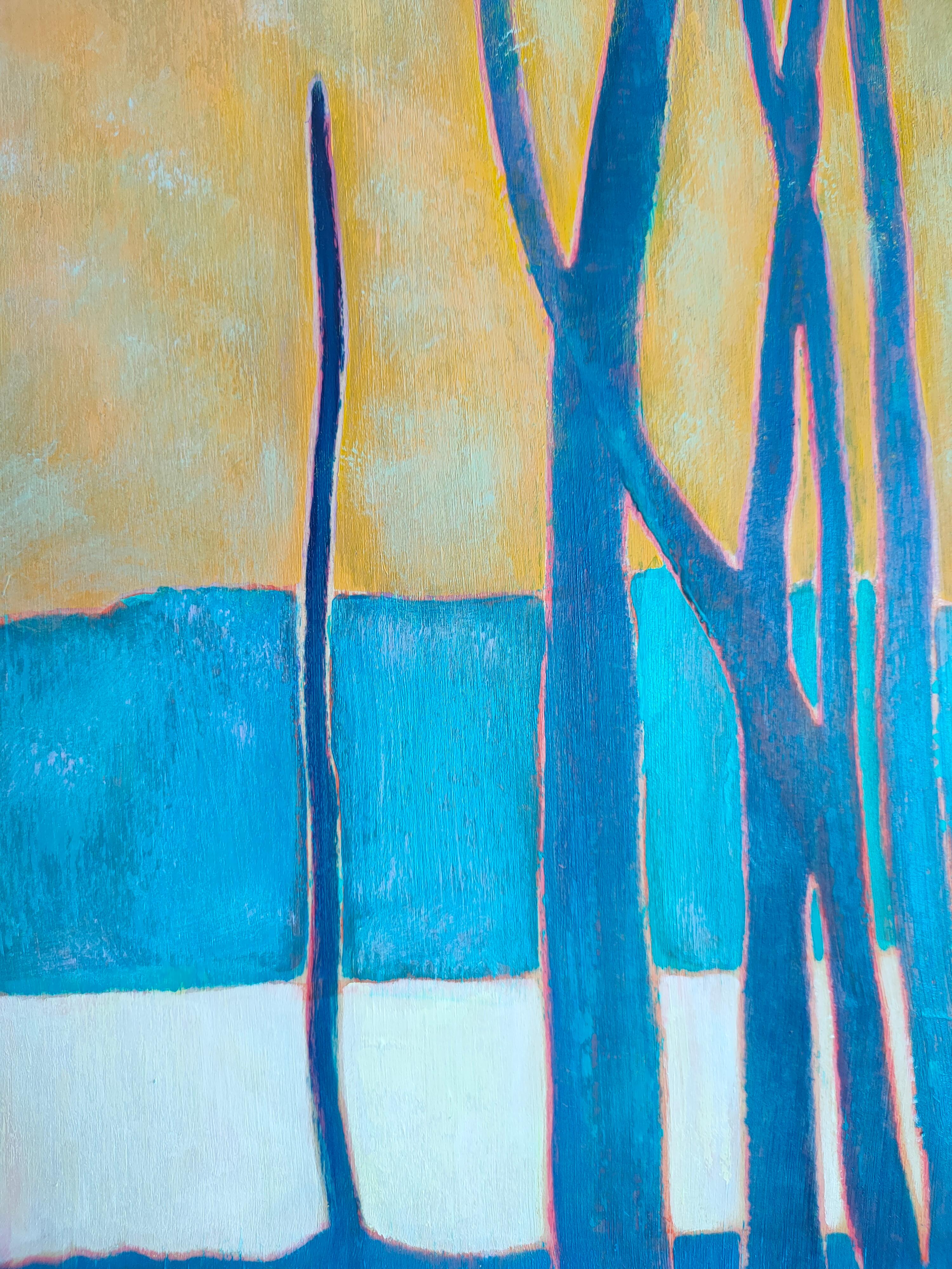 Arte contemporáneo francés de M.-P. Autonne - Heureuse Mélancolie - Painting de Marie-Pierre Autonne