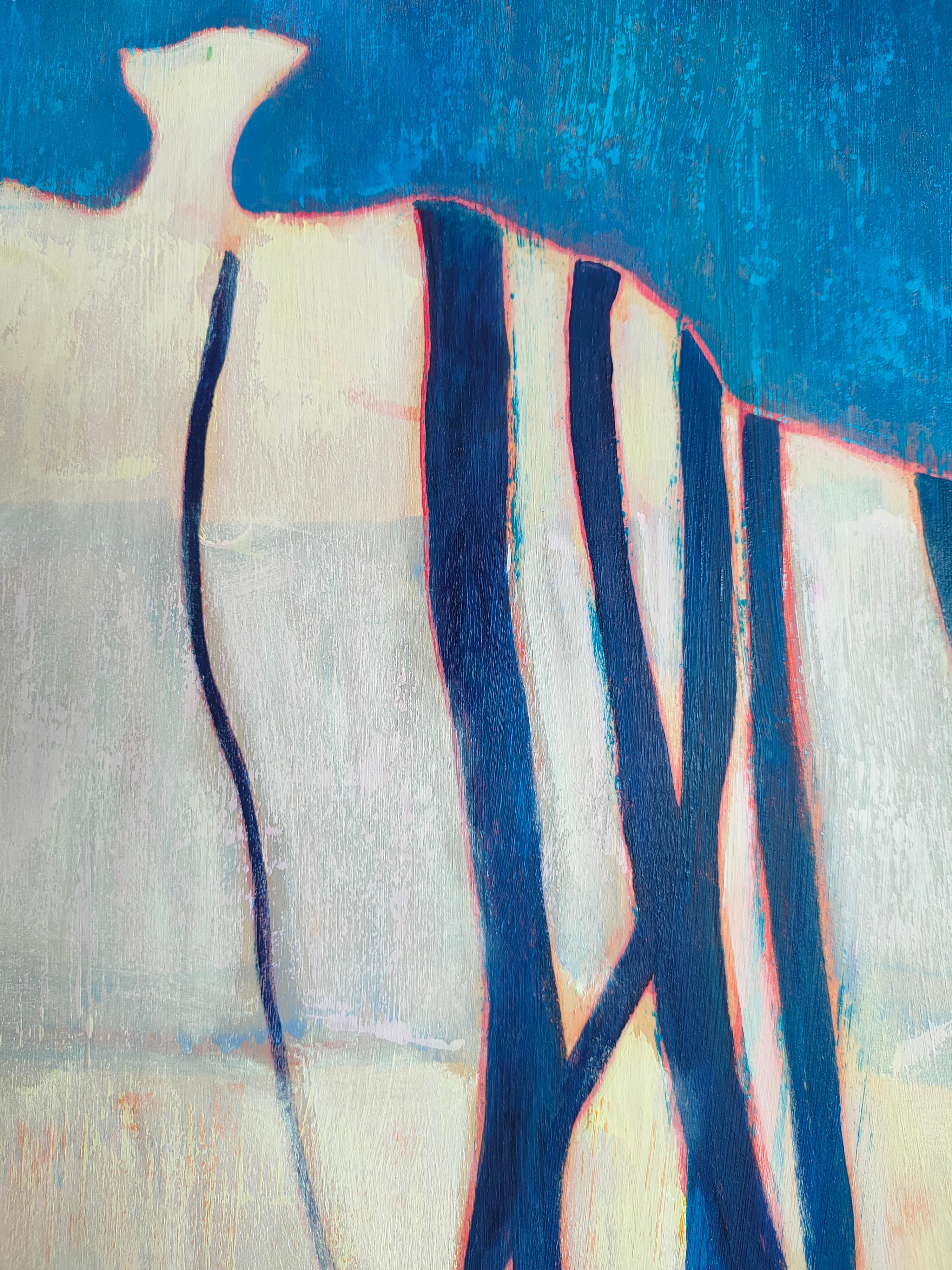 Arte contemporáneo francés de M.-P. Autonne - Heureuse Mélancolie - Painting Contemporáneo de Marie-Pierre Autonne