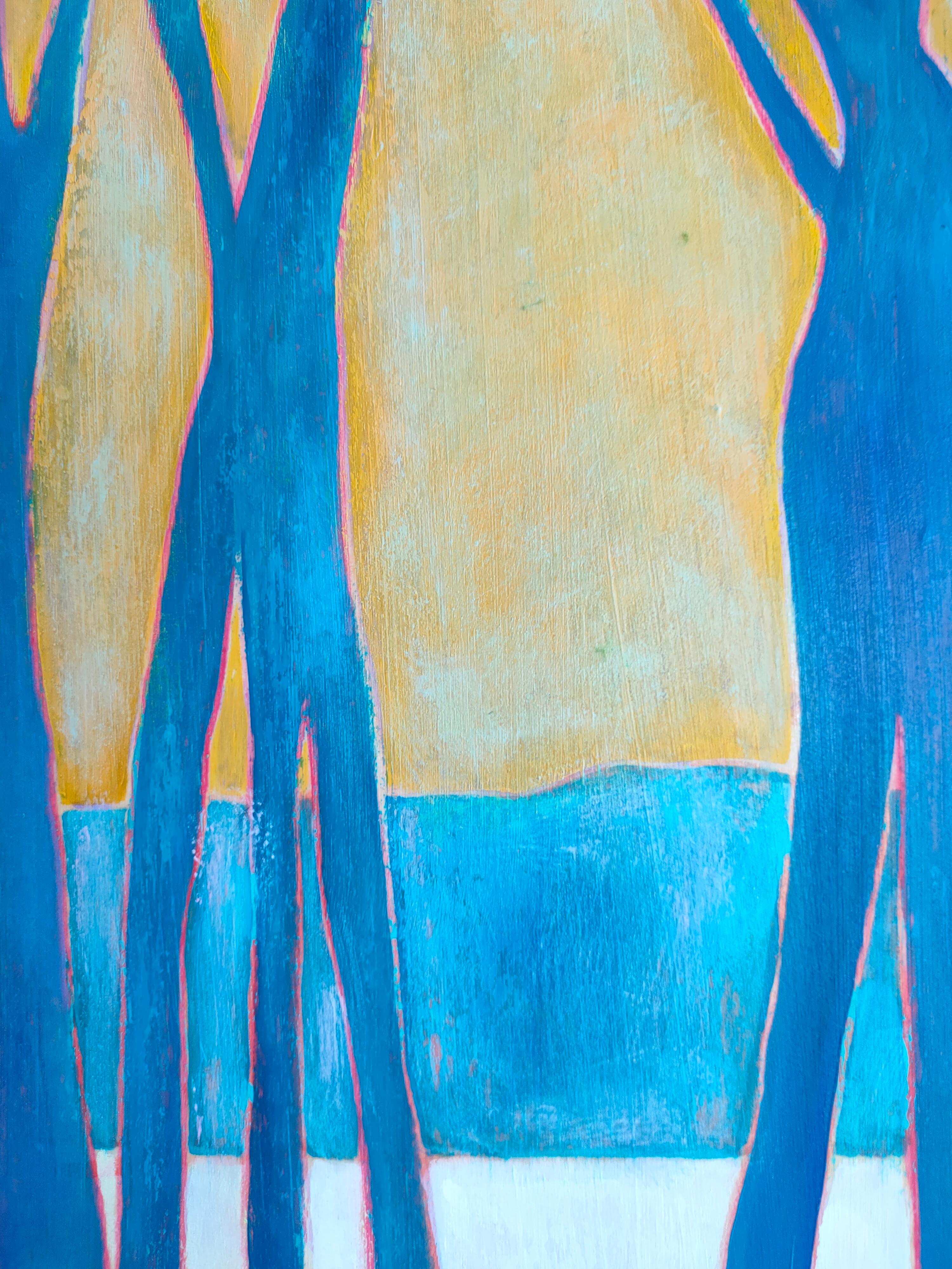 Acrílico y óleo sobre panel de madera

Marie-Pierre Autonne es una artista francesa nacida en 1960 que vive y trabaja en Angers (Francia). Estudió en Penninghen, en París (Francia). Trabajó varios años como diseñadora gráfica. Más tarde decidió