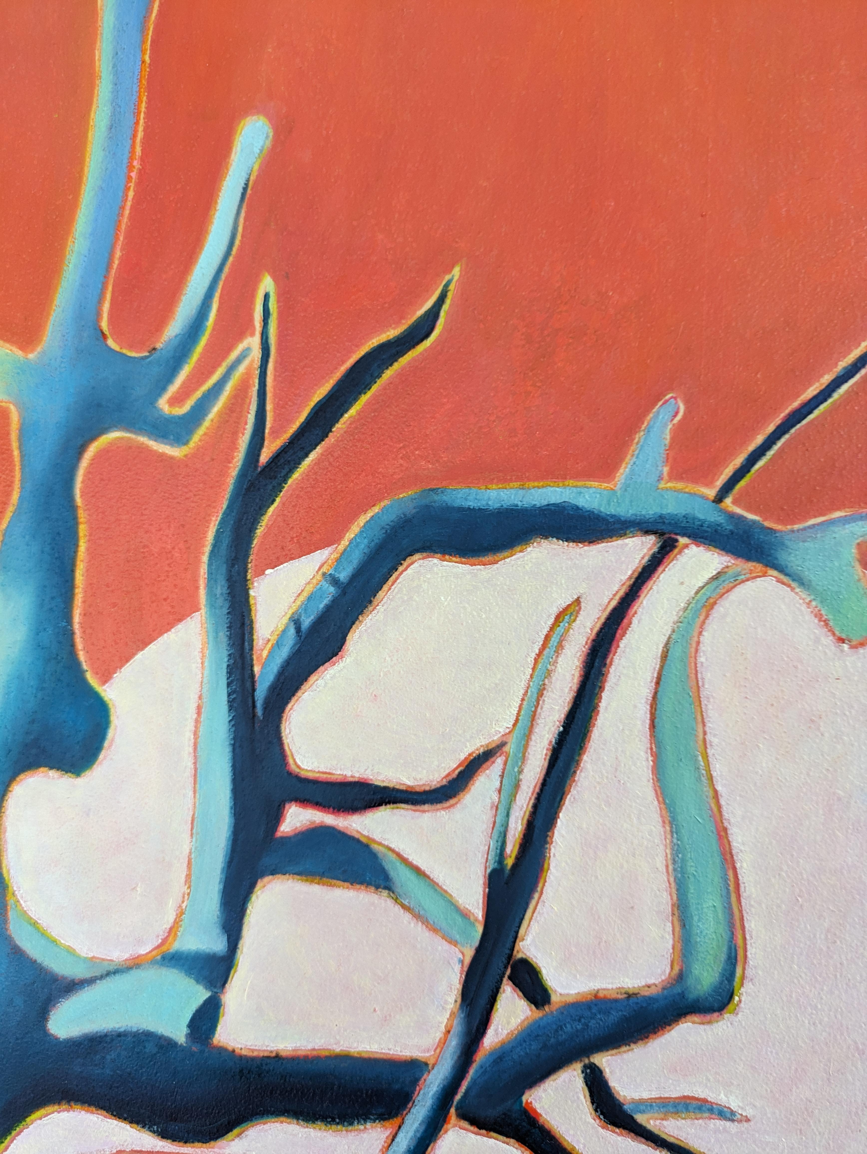 Acrilico e olio su pannello di legno

Marie-Pierre Autonne è un'artista francese nata nel 1960 che vive e lavora ad Angers, in Francia. Ha studiato a Penninghen a Parigi, in Francia. Ha lavorato per diversi anni come graphic designer. In seguito