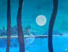 Arte contemporáneo francés de M.-P. Autonne - La Sérénité de la Lune