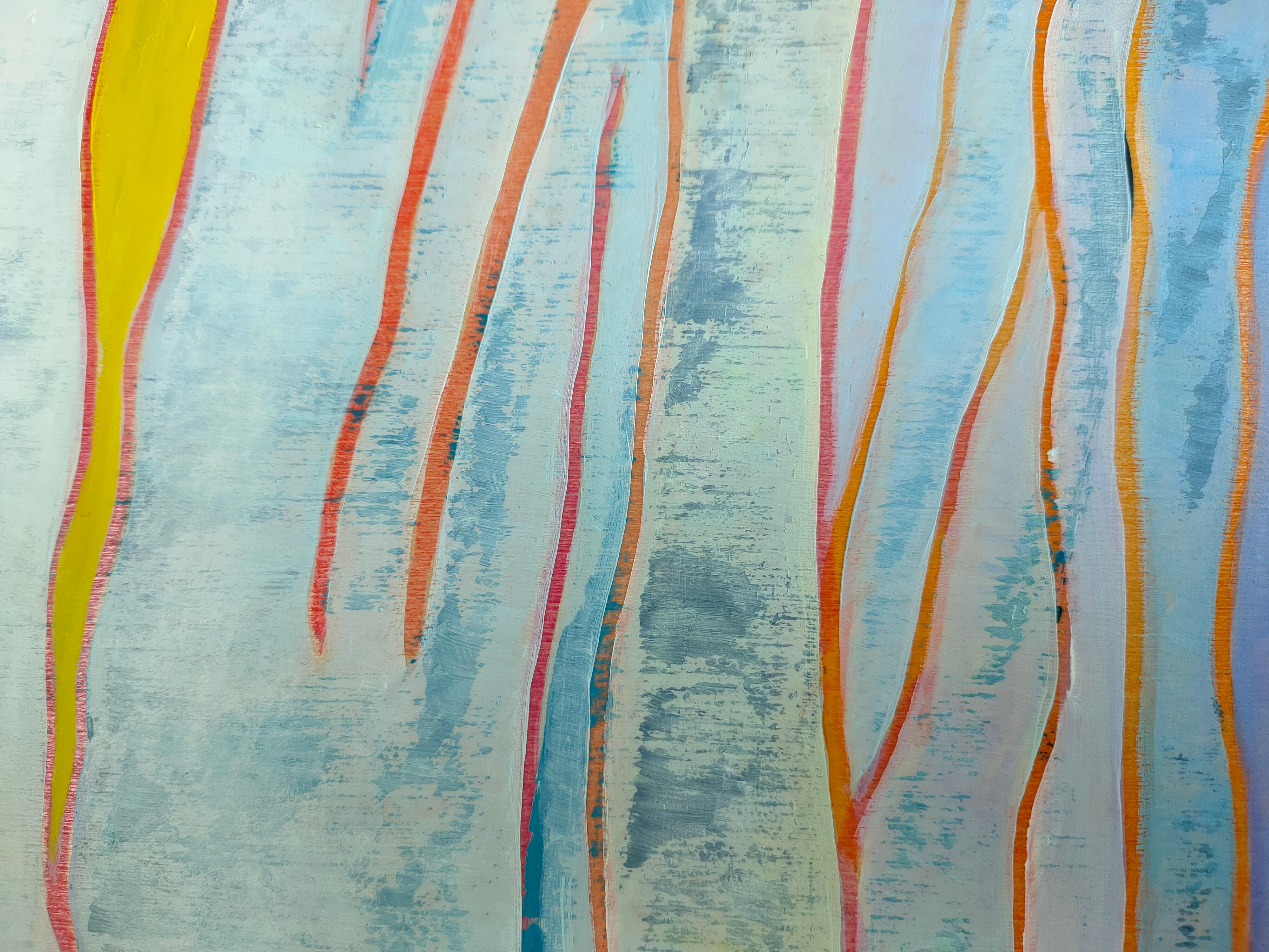 Arte contemporanea francese di M.-P. Autonne - Le Blanc des Bouleaux - Painting di Marie-Pierre Autonne