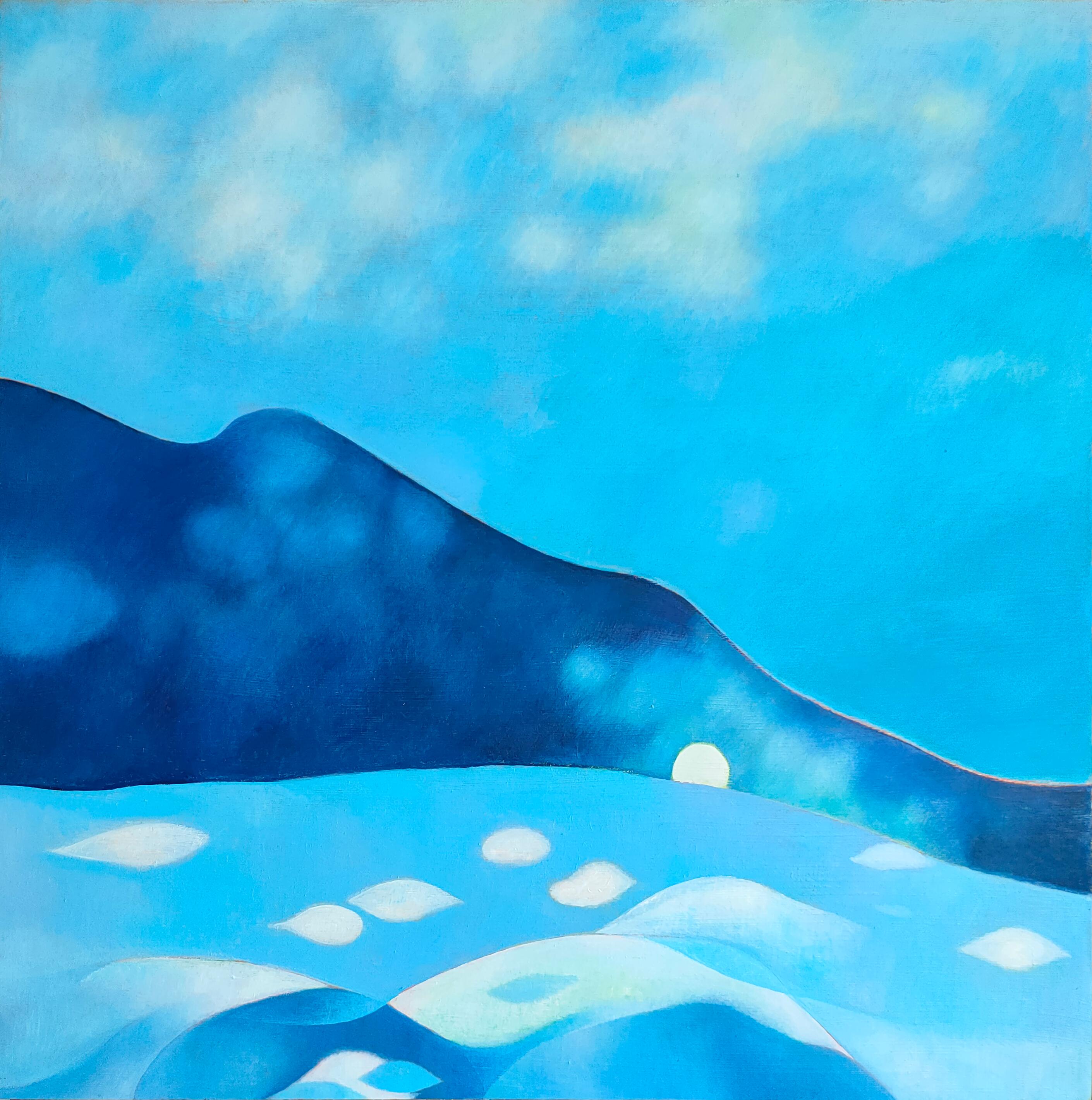 Zeitgenössische zeitgenössische Kunst von M.-P. Autonne - Bleu des Horizonts