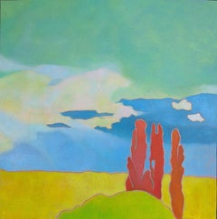 Arte contemporanea francese di M.-P. Autonne - Les cyprès rouges