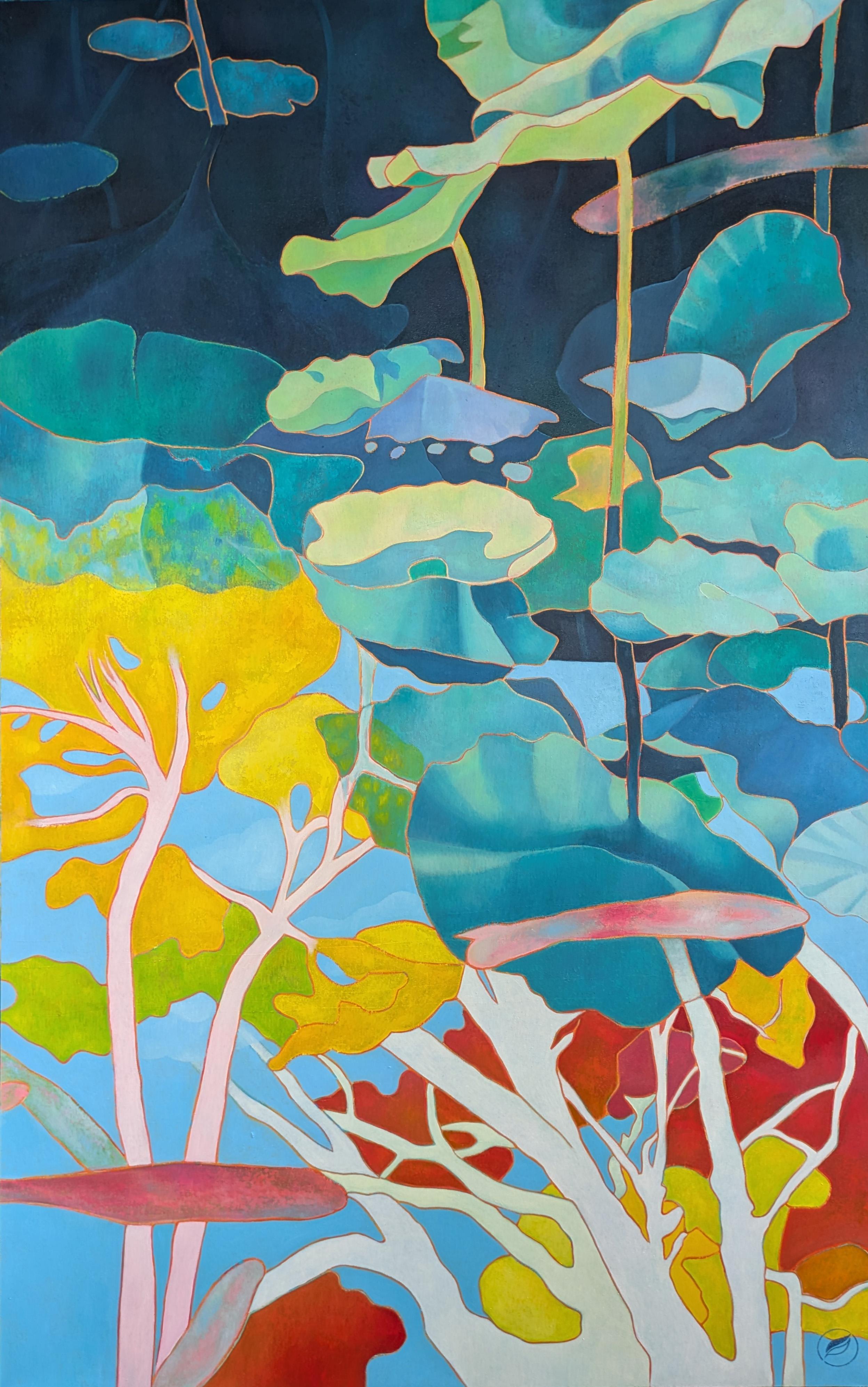 Arte contemporáneo francés de M.-P. Autonne - Les Poissons Rêvent en Couleurs