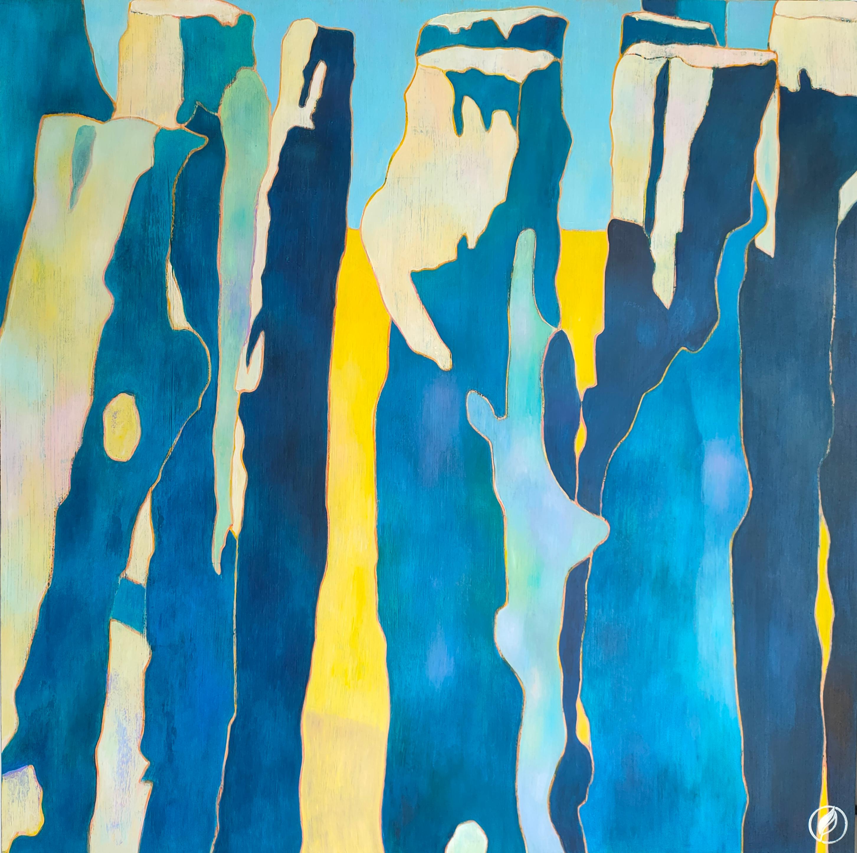 Figurative Painting de Marie-Pierre Autonne - Arte contemporáneo francés de M.-P. Autonne - Les Sentinelles de St Malo 1