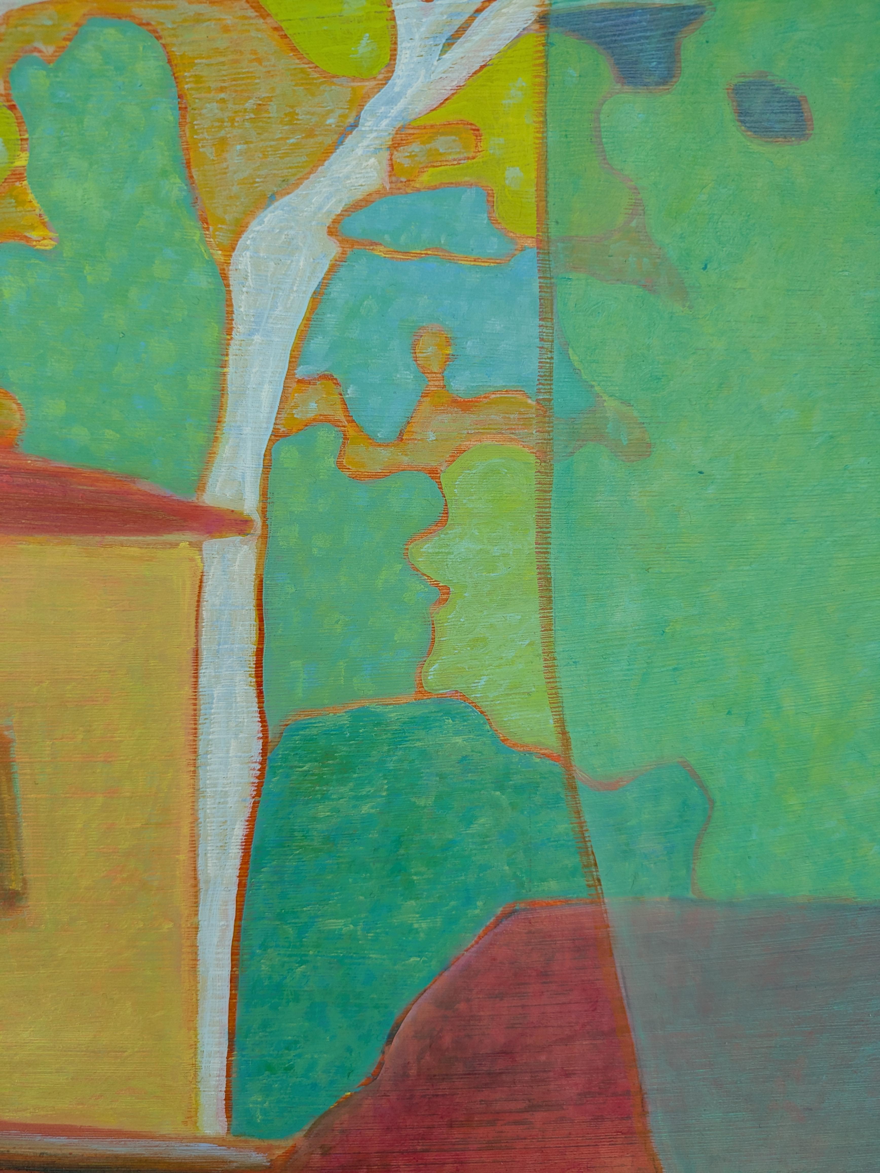 Acrylique et huile sur panneau de bois 

Marie-Pierre Autonne est une artiste française née en 1960 qui vit et travaille à Angers, en France. Elle a étudié à Penninghen, à Paris, en France. Elle a travaillé pendant plusieurs années comme graphiste.