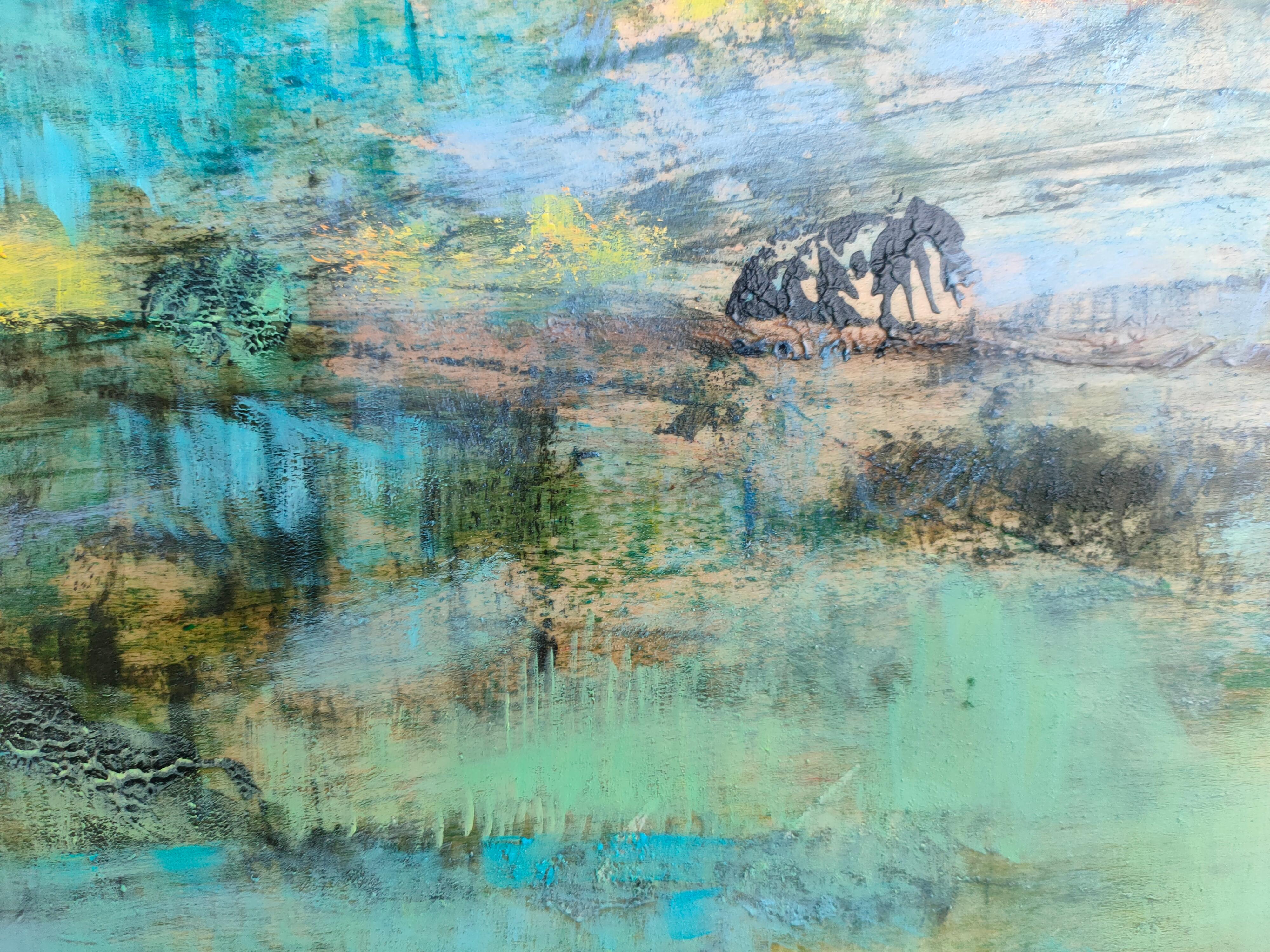 Arte contemporáneo francés de M.-P. Autonne - Temps Incertain - Painting de Marie-Pierre Autonne