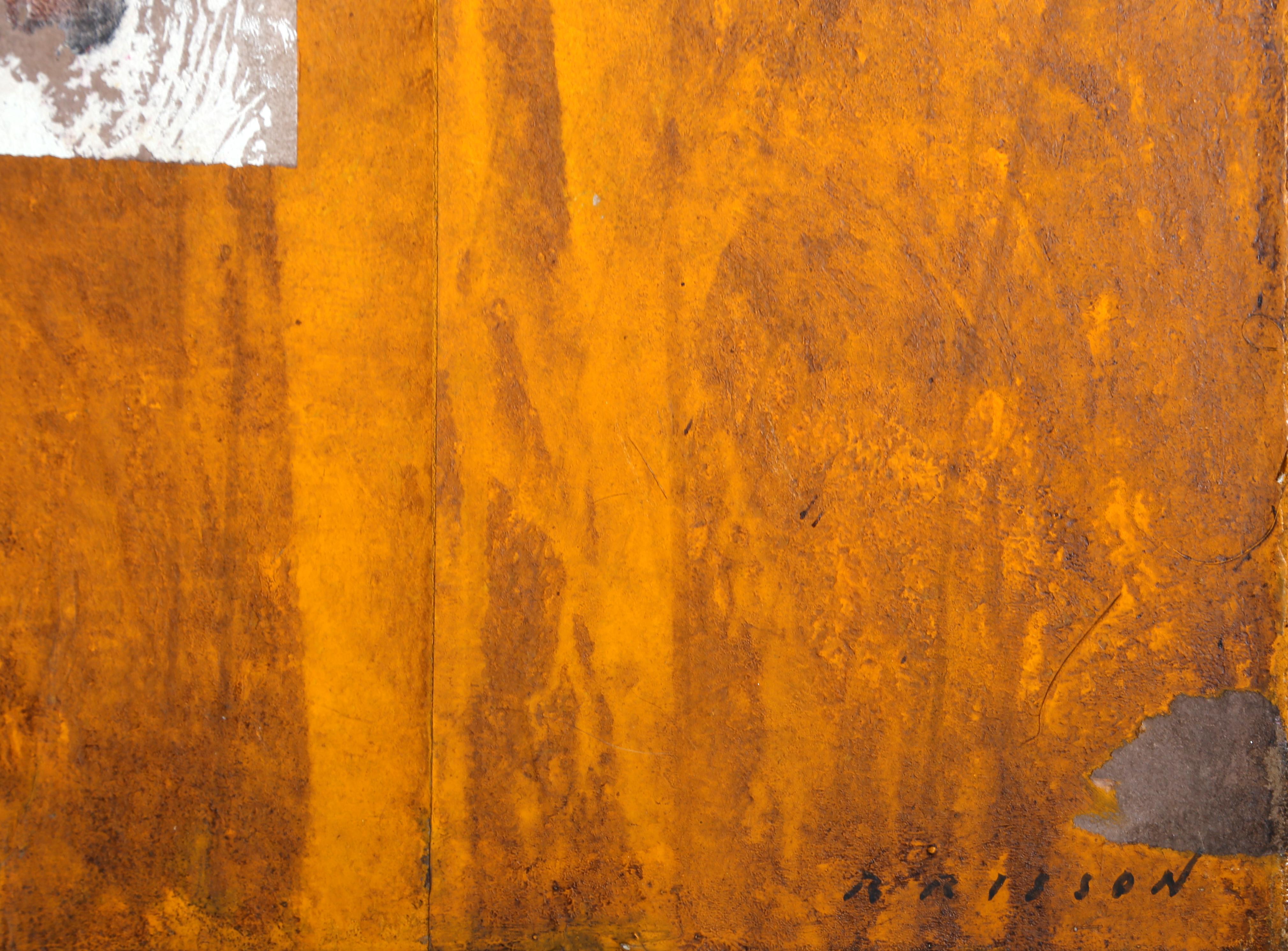 La Sortie, peinture à l'huile abstraite sur toile de Pierre Marie Brisson en vente 1