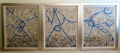 Le Danseur Bleu (Very Large triptych)