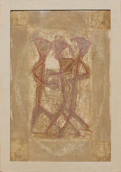 Three Abstract Figures Carborundum Large Etching 10/30