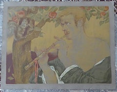 Marie R. MacPherson "Blond Satyr" Art Deco Numbered Silkscreen 1940s