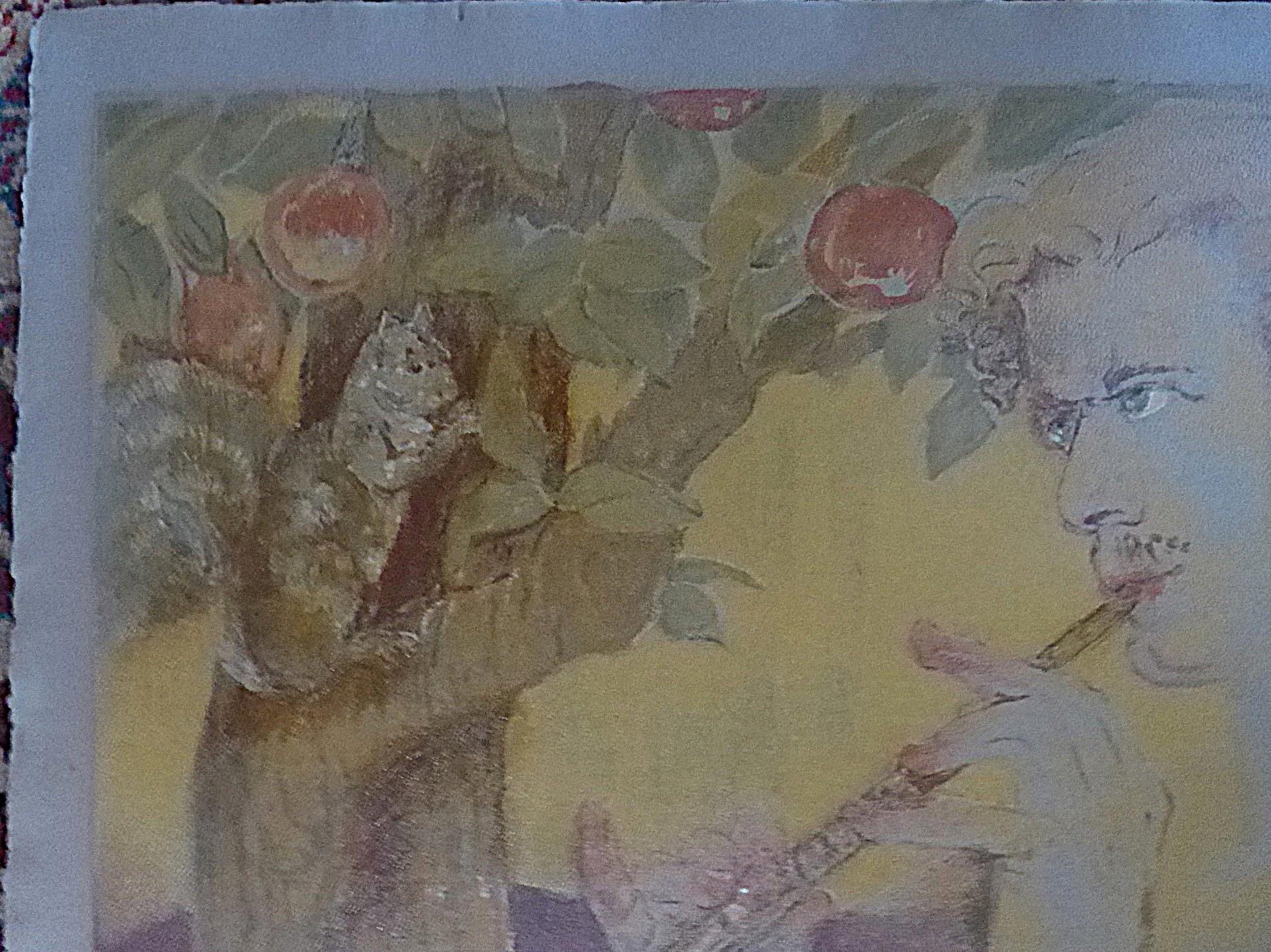 Marie R. MacPherson „Blond Satyr“ Art Deco nummerierter Siebdruck 1940er Jahre (Art déco) im Angebot
