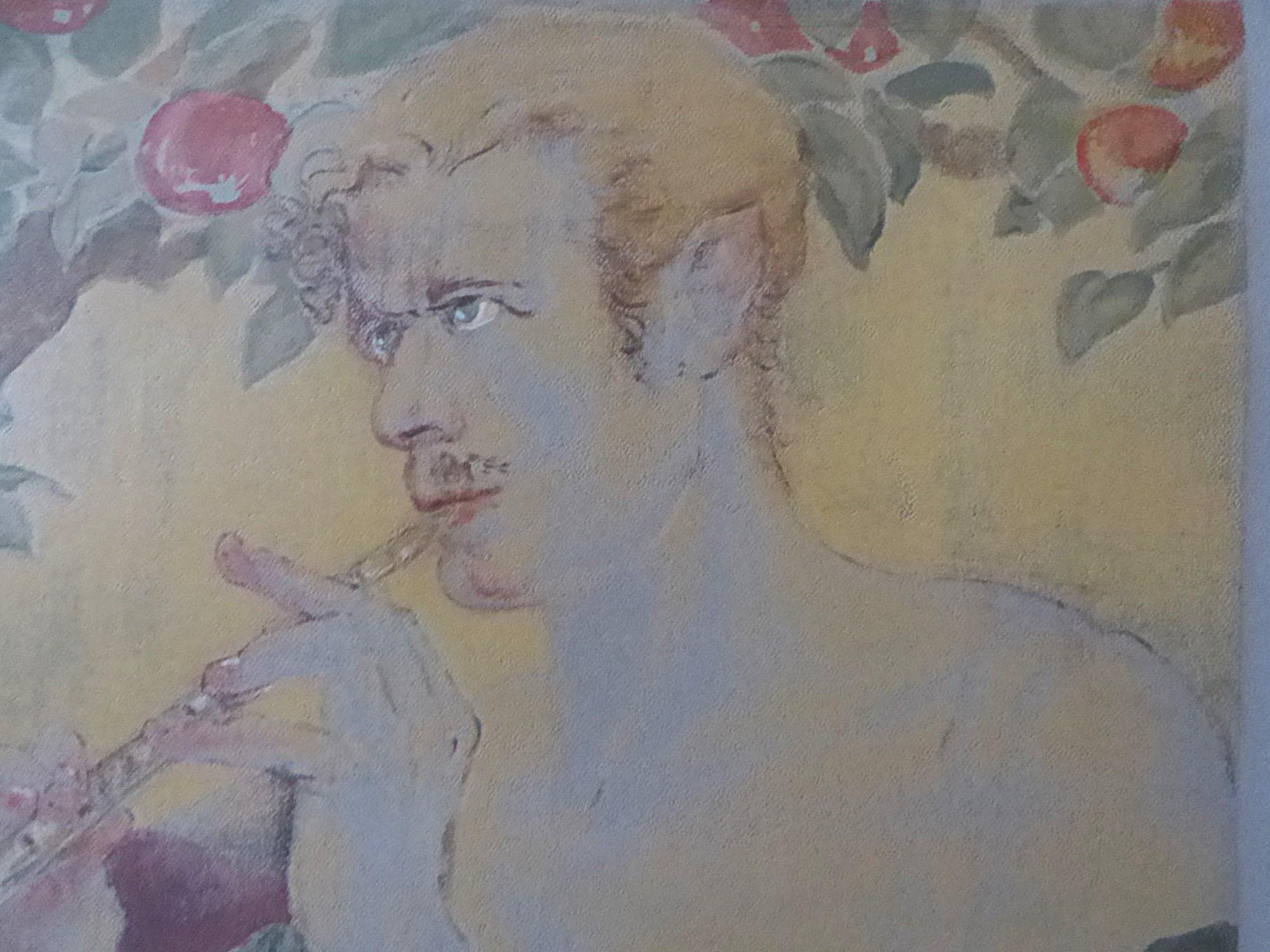 Marie R. MacPherson „Blond Satyr“ Art Deco nummerierter Siebdruck 1940er Jahre (amerikanisch) im Angebot