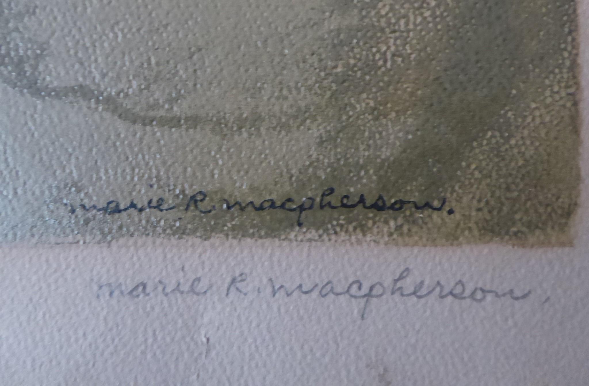 Marie R. MacPherson „Blond Satyr“ Art Deco nummerierter Siebdruck 1940er Jahre im Angebot 1
