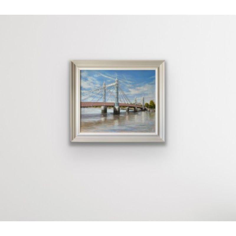 Albert Bridge, „Incoming Tide“, von Marie Robinson, Landschaftsgemälde, Original im Angebot 2