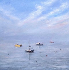 Marie Robinson, Afternoon Calm, Original Seascape Painting, Affordable Art