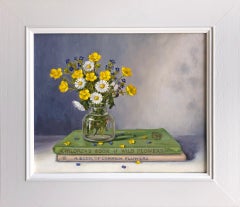 Marie Robinson, Wildflower Posy, Original Still Life Painting, Affordable Art