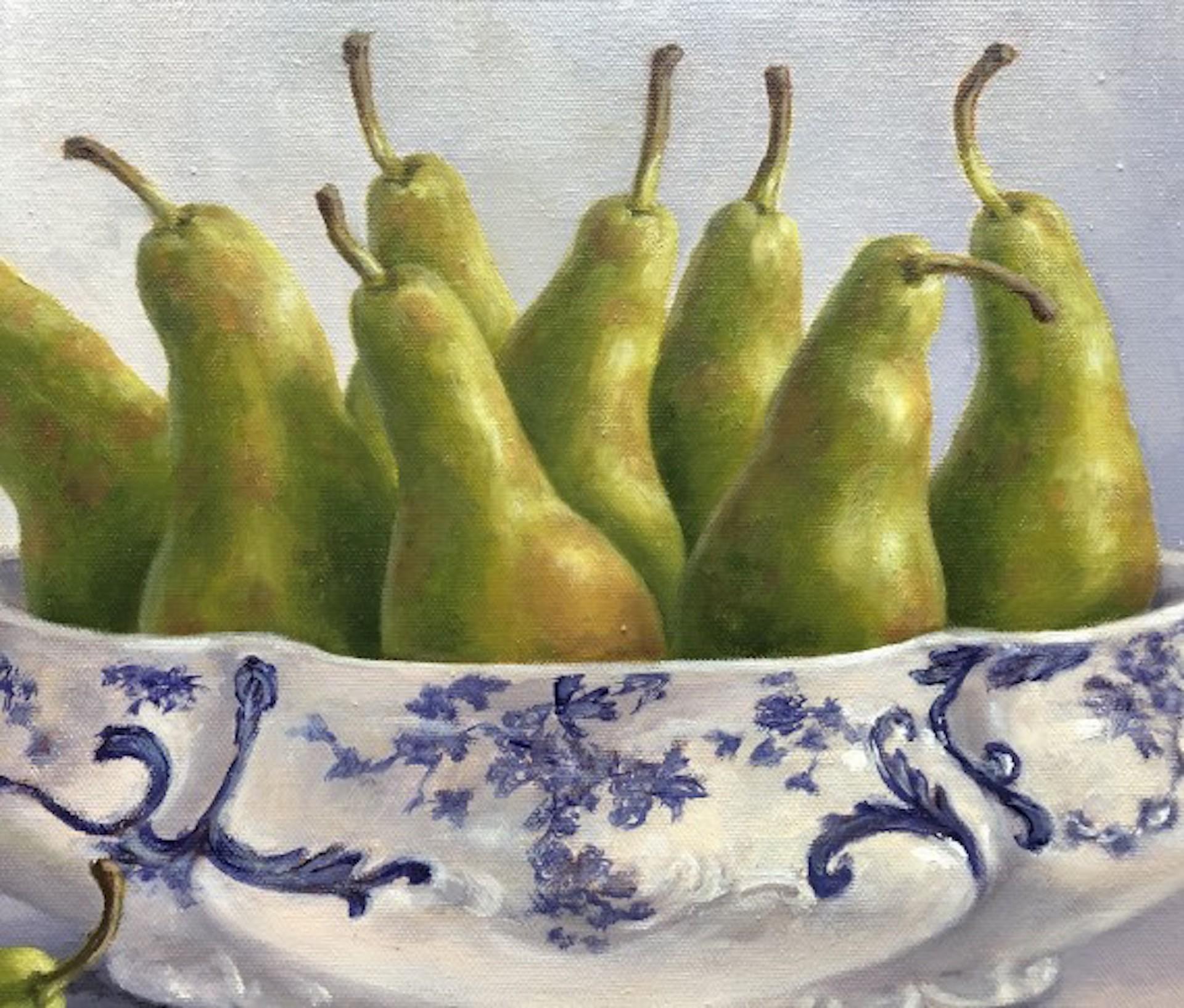 Pear Overboard, Still Life Art, Original Realist Food Painting, Traditional Art 2
