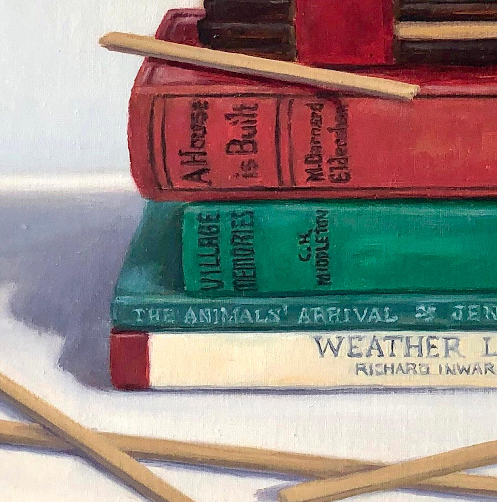 Weather Lore, Original Contemporary Still Life Painting, Literary Artwork For Sale 1