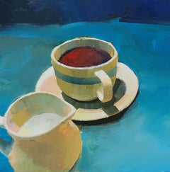 Coffee and Cream, Painting, Acrylic on Wood Panel