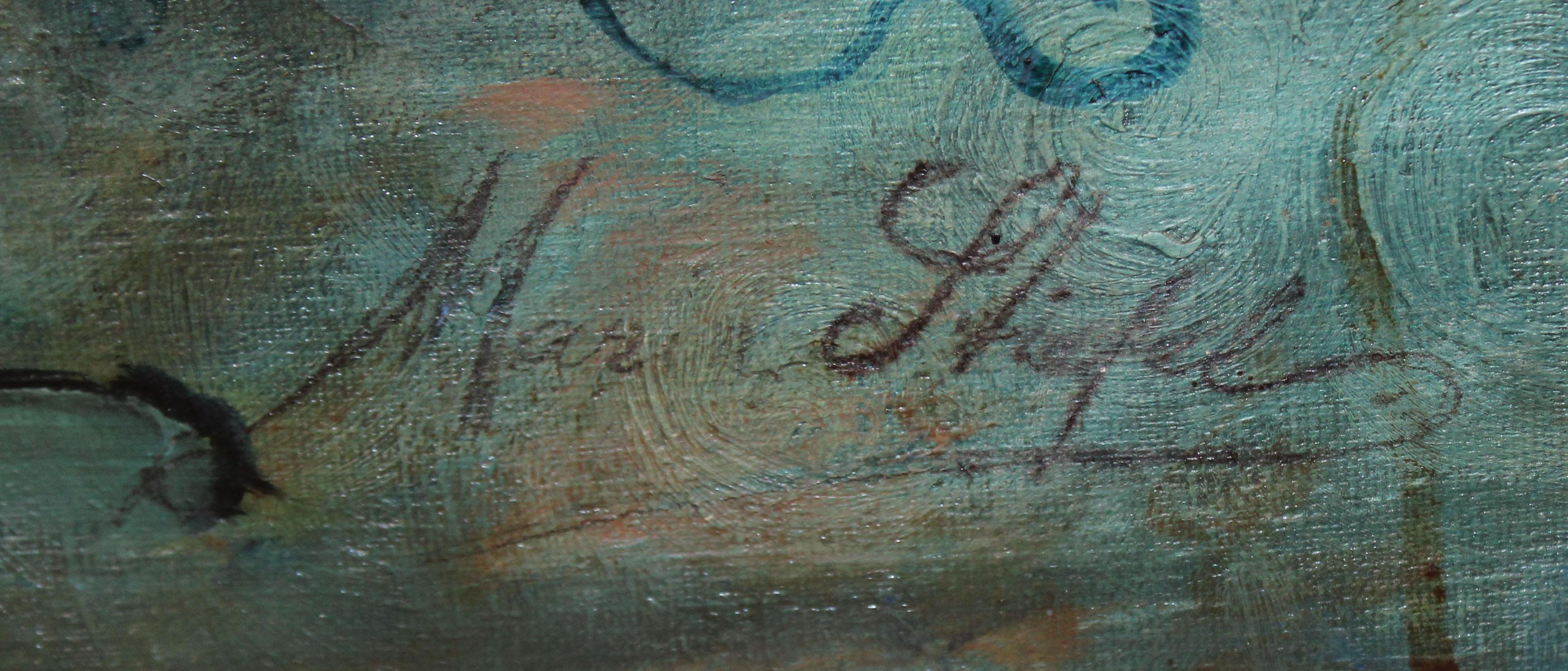 Óleo sobre tela - Bodegón de flores en venta 3