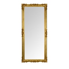 Specchio da parete rettangolare in oro Marie Thérèse di Mo.Wa