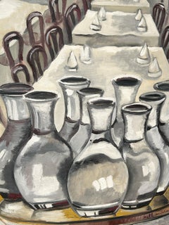 Marie-Thérèse Bourrat, Brasserie Georges, Lyon, 1994, oil on canvas