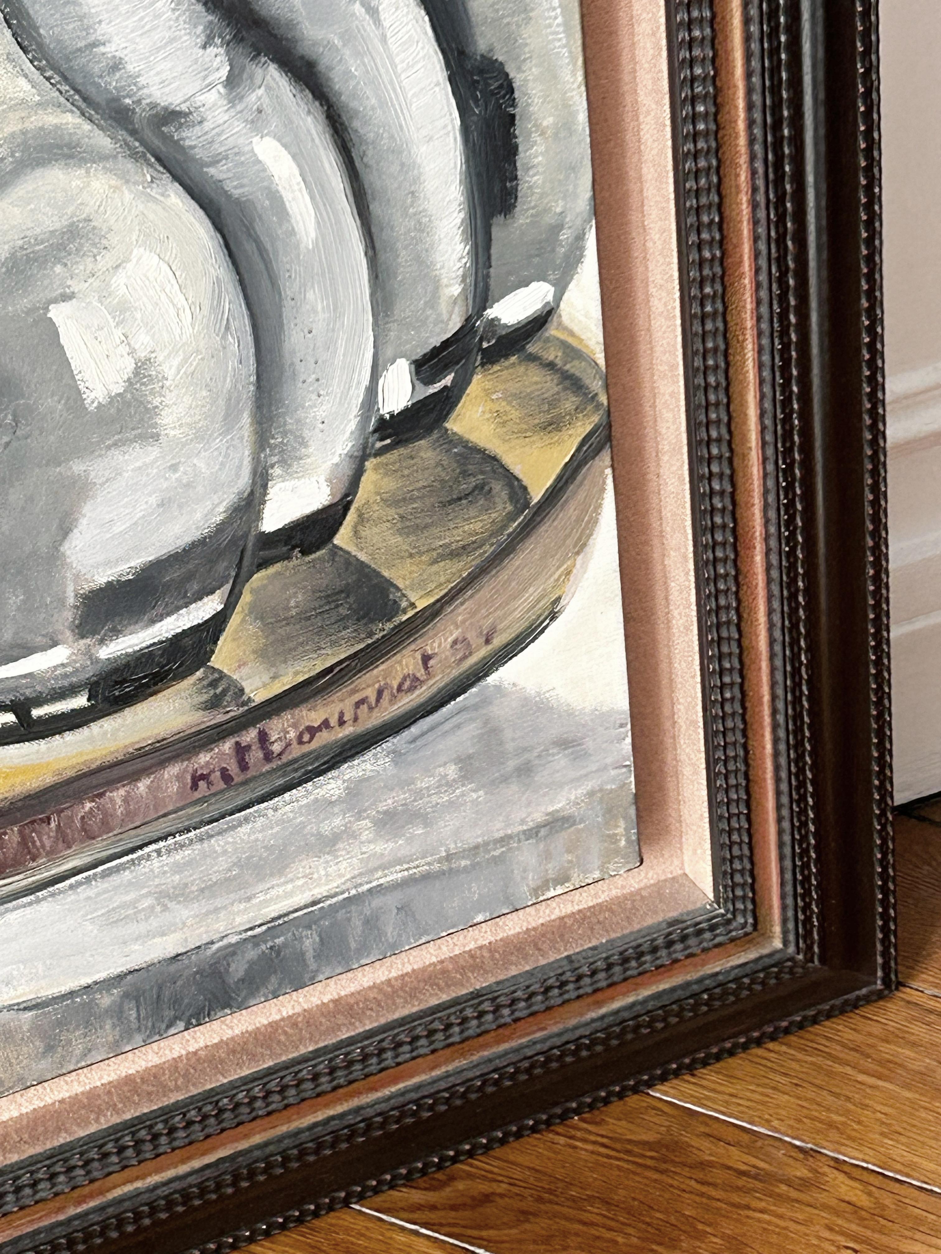 Marie-Thérèse Bourrat, Brasserie Georges, Lyon, 1994, oil on canvas For Sale 3